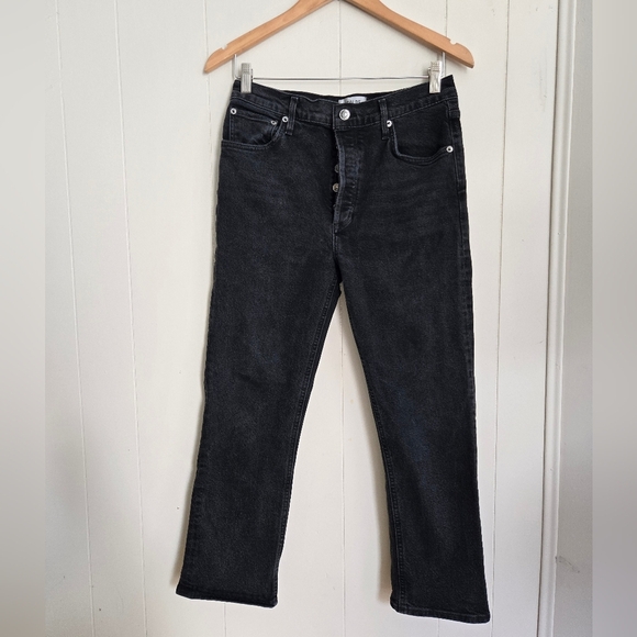 Agolde Women's Black Boot Cut Jeans -Size 29 - Picture 1 of 11